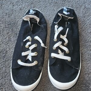 Time‎ and Tru Black and White Sneakers